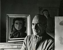 Virgilio Guidi, ritratto fotografico di Paolo Monti del 1952 (Fondo Paolo Monti, BEIC)