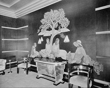 Women's Smoking Room at the Paramount Theatre, Oakland. Timothy L. Pflueger, architect (1931)