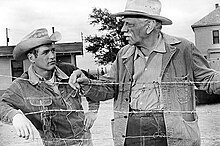 Paul Newman (left) and Melvyn Douglas in  Hud (1963)