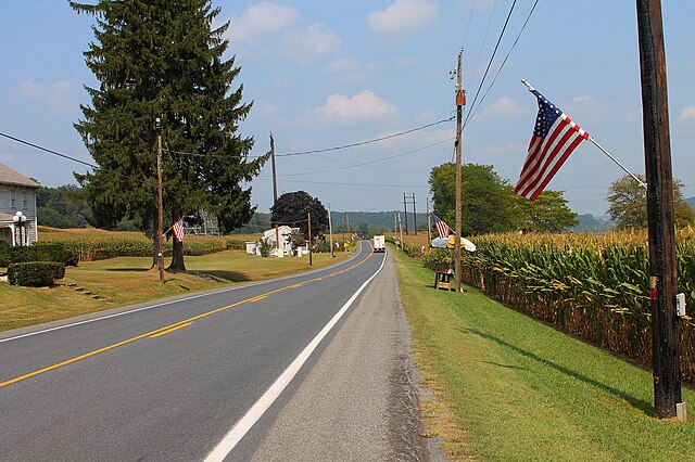 PA 147 north in Upper Augusta Township, Northumberland County