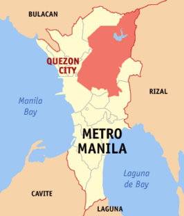 Kaart van Quezon City