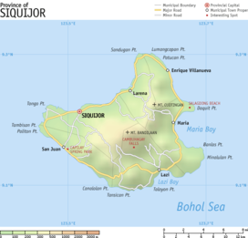 Map of Siquijor