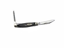Buck Two-Bladed Pen Knife. Primary Blade Two Inches Pin.jpg