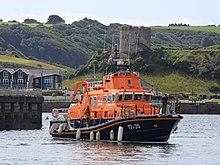 Sybil Mullen Glover Plymouth Lifeboat 17-35 Sybil Mullen Glover coming alongside.jpg