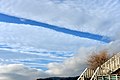 English: Autumn sky above My Lake`s Deutsch: Herbsthimmel über Mein Lakes