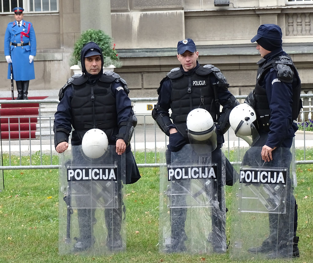 Police in Park - Belgrade - Serbia (15803609642).jpg