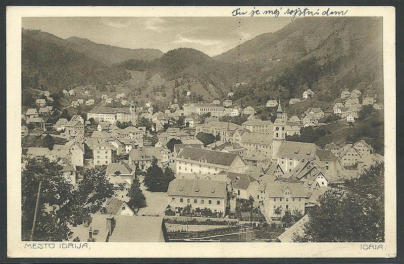 File:Postcard of Idrija 1914.jpg