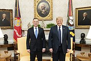 President Trump and Polish President Duda President Trump Visits with the President of Poland (50041560346).jpg