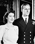 Elizabeth and Philip Mountbatten, 1947