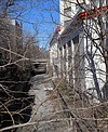 The right-of-way of the Port Morris branch in the Bronx, New York, in 2012