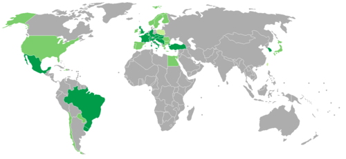 FIFA World Cup qualification 1954 Qualification for the 1954 FIFA World Cup.png