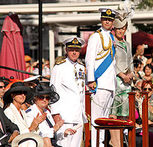 The Earl and Countess of Wessex at the Queen's Birthday Parade, Grand Casemates Square, Gibraltar, June 2012 Queen's Birthday Parade 2012 - Prince Edward.jpg