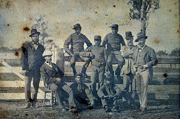 A contingent of Queensland Police trackers were sent to Victoria to help in the hunt for the Kelly Gang in 1879. The trackers along with Queensland an