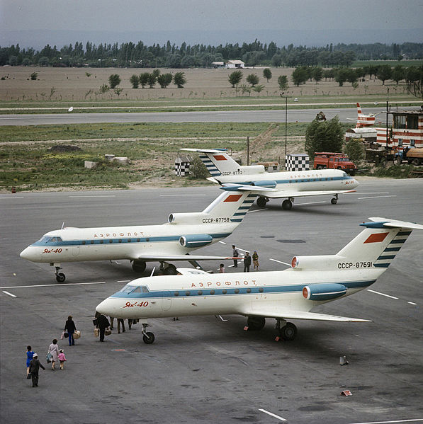 The Yakovlev Yak-40 was introduced in 1968