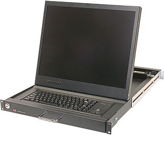 <span class="mw-page-title-main">Rackmount KVM</span> Computer front-end hardware in a rack-mounted form factor