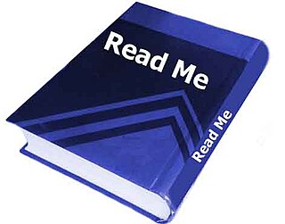 This is a book logo entitled "Read Me"