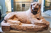 Az oroszlánpár III. Amenhotep temploma előtt állt Szoleb városában. Amaniszlo ezer évvel később Napata városába vitette és rávésték az ő kártusát az oroszlán mellére