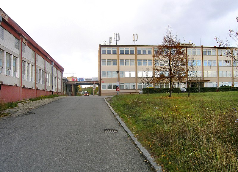 File:Research Institutes Entry, Prague Běchovice.jpg