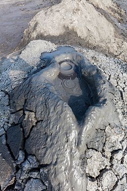 Mud volcanos, Qobutan National Reserve