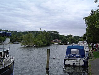 Rod Eyot island in the River Thames