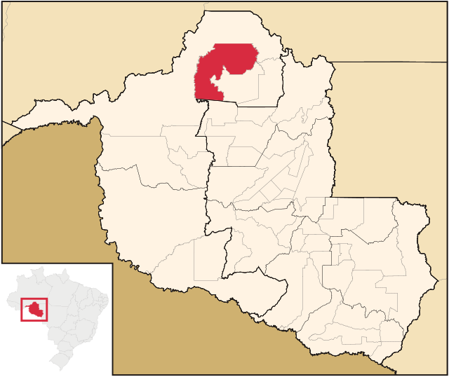 Localização  Candeias do Jamari em Rondônia