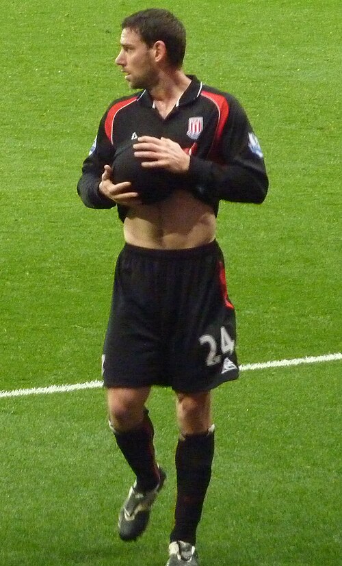 Delap playing for Stoke City in 2010