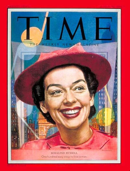 Rosalind Russell on the cover of Time (March 30, 1953)