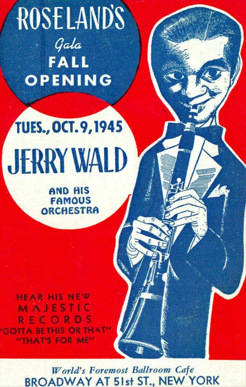 Postcard promoting the club's "Fall Opening" of October 9, 1945