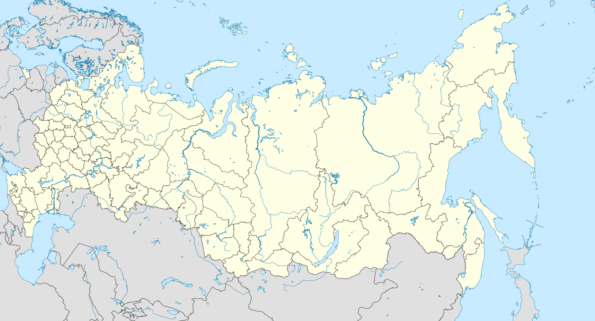 Moscow Vnukovo trên bản đồ Nga