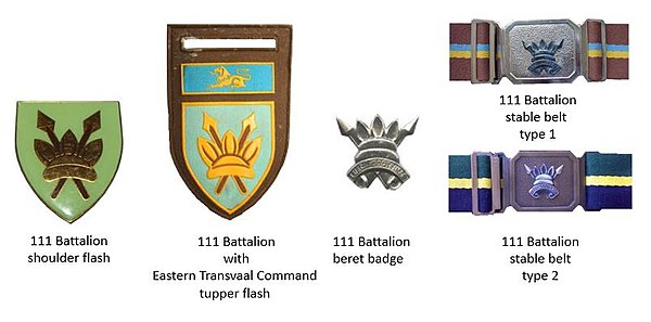 SADF era 111 Battalion insignia SADF era 111 Battalion insignia ver 2.jpg