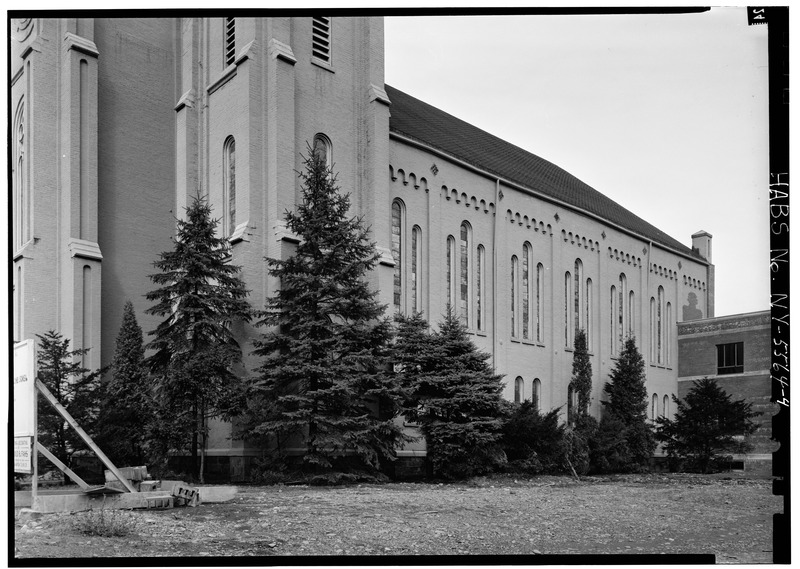 File:SOUTH ELEVATION - Church of the First Presbyterian Society, Chenango Street, Binghamton, Broome County, NY HABS NY,4-BING,18-4.tif