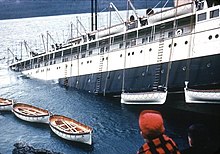 Another photograph of the sinking SS Princess Kathleen, 1952 Lena Point near Juneau, Alaska.jpg