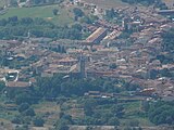 Sant Pere de Torelló des del santuari de Bellmunt.