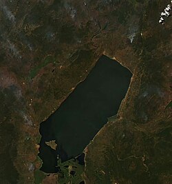 Mwerujärvi satelliittikuvassa
