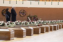 President Sergio Mattarella paying respects to the victims Sergio Mattarella Crotone 2023.jpg