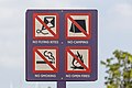 * Nomination Sinapore: Collection of Prohibition signs, namely "No flying kites", "No Camping", No smoking", "No open fires" --Cccefalon 05:30, 23 April 2016 (UTC) * Promotion  Support Good quality.--Agnes Monkelbaan 05:39, 23 April 2016 (UTC)