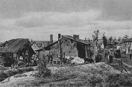Le village de Souain en 1915.