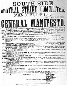 Manifesto of the South Side Central Strike Committee, issued during the strike South Side Central Strike Committee.jpg