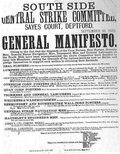 Manifesto of the South Side Central Strike Committee, issued during the strike