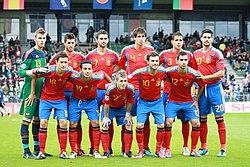 La selección española, vencedora del torneo.