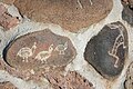 Trail markers at Spur Cross Park, north of Cave Creek