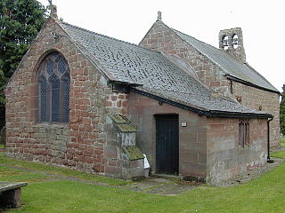 Church Shocklach village in the United Kingdom