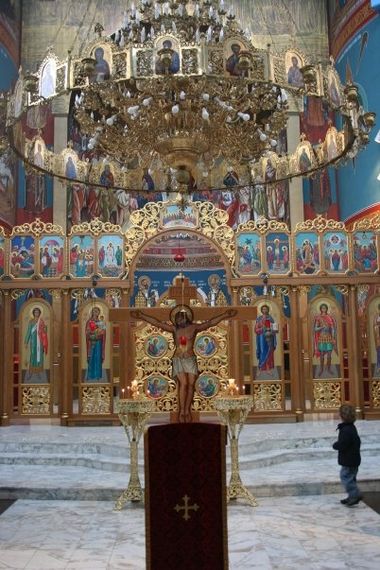 Contemporary Iconostasis in the Ukrainian Greek Catholic Church, Chicago United States