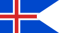 ریاستی پرچم اور بحریہ پرچم آئس لینڈ (1918–1944).