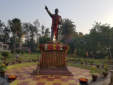 B R Ambedkar statue at B. R. Ambedkar Park Statue of B. R. Ambedkar, Nalconagar, Angul.jpg