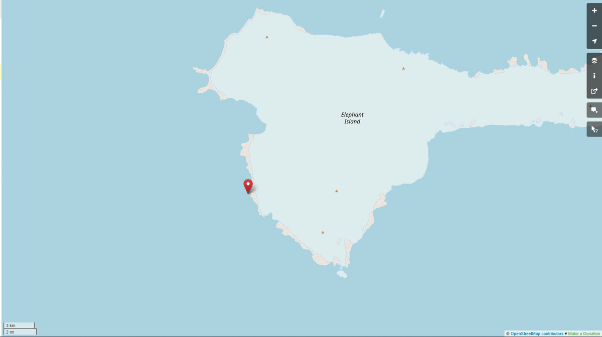 Elephant Island на карте