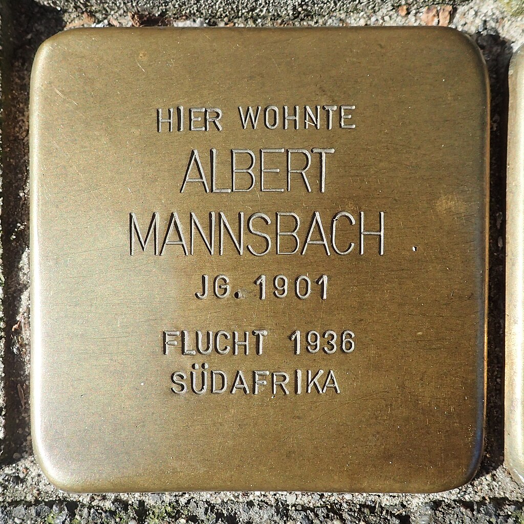 Stolperstein für Albert Mannsbach