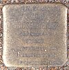 Stolperstein Oderfelder Strasse 17 (Jenny Rosenmeyer) em Hamburgo Harvestehude.JPG