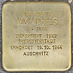 Stolperstein for Max Michels (Munich) .jpg