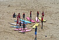 Surfing School at Chapel Porth (2784337863).jpg